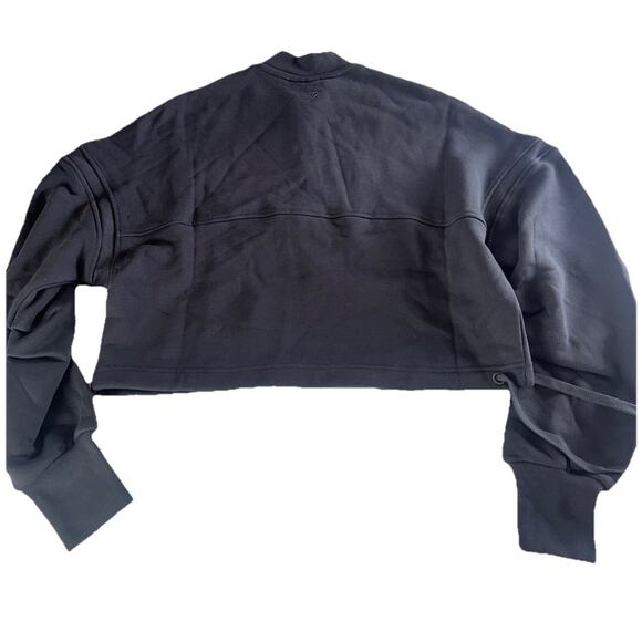 GYMSHARK Loopback Sweat Pullover Asphalt Grey Small Oversized Fit B6A51 Womens - Picture 7 of 11